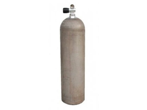 Mono Allu MES  80cf Dirty Beast, ca. 11,1 L207 Bar, Diving Breathing Gas, Mono Ventil
