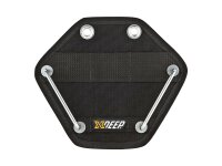 Additional butt plate for steel tanks